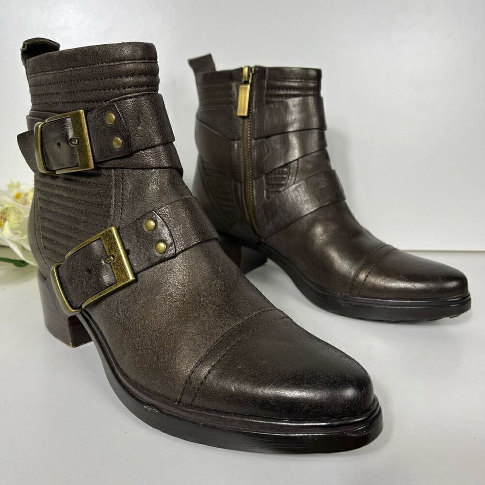 Rachel Zoe Womens Pierre Brown Shimmery Boots Size 6